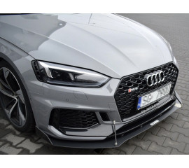 Сплиттер переднего бампера Maxton Design для Audi RS5 B9